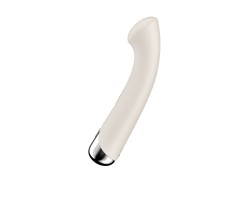 Вибратор для точки G  с ротацией Satisfyer Spinning G-Spot 1, силикон, бежевый, 16,8 см