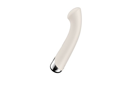 Вибратор для точки G с ротацией Satisfyer Spinning G-Spot 1, силикон, бежевый, 16,8 см