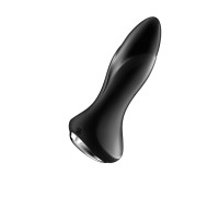 Анальный вибратор Satisfyer Rotator Plug 1+ Connect App, силикон, черный, 13,5 см