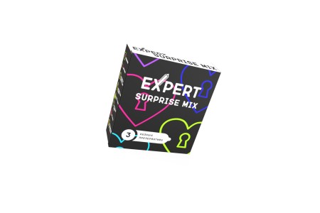Презервативы EXPERT Surprise Mix, секретный микс, 3шт