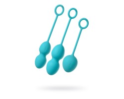 Набор вагинальных шариков Svakom Nova, силикон, голубой, (49,75,95 гр)