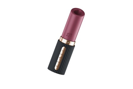 Мини-вибратор с 3D пульсацией Satisfyer Deep Kiss с USB-C зарядкой, силикон, ABS, чёрный, 11,4 см