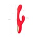 Виброкролик с двигяющимся язычком JOS Patti с двигающимся язычком, силикон, красный, 24 см - фото 3