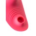 Вибровкладыш в трусики с вакуум-волновой стимуляцией клитора JOS Xiari, силикон, розовый, 9 см - фото 3