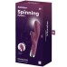Вибратор для точки G с клиторальным стимулятором и ротацией Satisfyer Spinning Rabbit 1 Red - фото 1