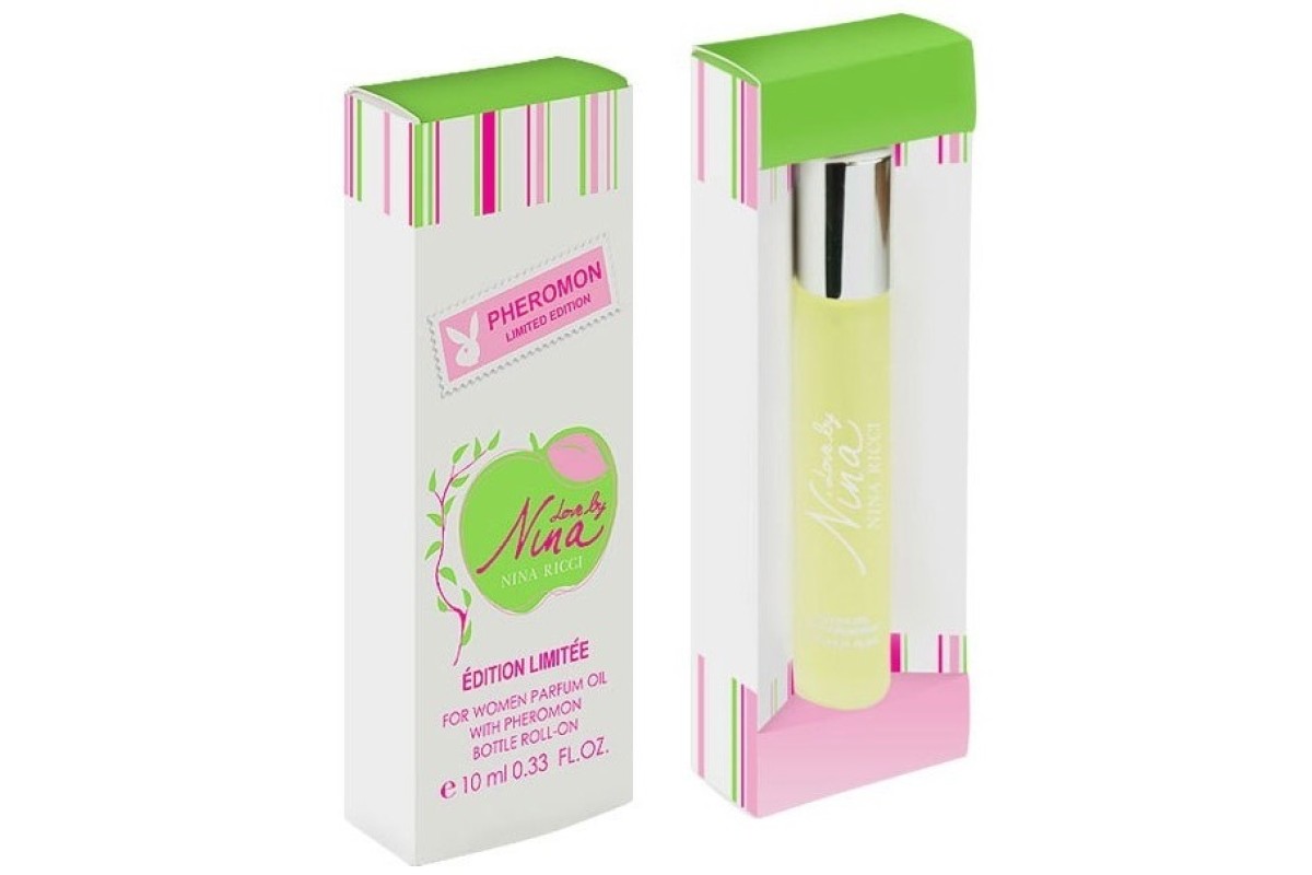 Туалетная вода 10 мл. Nina Ricci Love by Nina духи ручки. Масляные духи с феромонами зеленые.