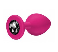Анальная пробка Emotions Cutie Small Pink black crystal