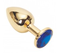 Анальное украшение Golden Plug Small синий