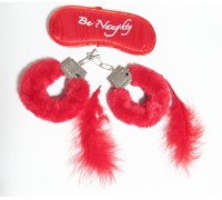 Красный бондажный набор из 3 предметов Be Naughty