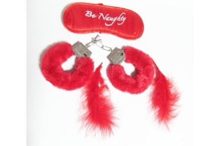 Красный бондажный набор из 3 предметов Be Naughty