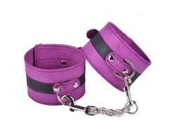 Пурпурные наручники с карабином