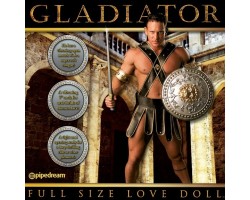 Кукла-мужчина с вибрирующим фаллосом и язычком Gladiator