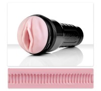Вагина-мастурбатор с поперечными ребрышками Fleshlight: Pink Wonder Wave Lady