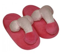 Сувенир тапки с пенисом розовые