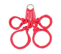 Фиксаторы из японского шелкового бондажа FF Japanese Silk Rope Hogtie Red