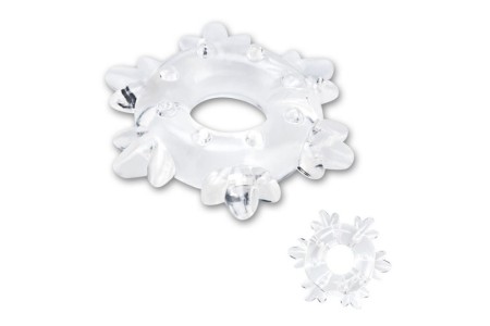 Прозрачное эрекционное кольцо Snowflake