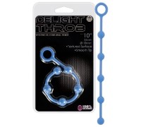 Анальные бусы Delight Throb синие