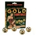 Четыре вагинальных шарика с вибрацией Gold Vibro Balls Set - фото
