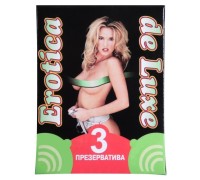 Презервативы Erotica deluxe №3 с силиконовой смазкой 1 блок (24 упаковки)