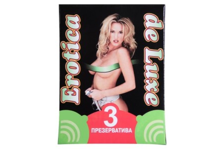 Презервативы Erotica deluxe №3 с силиконовой смазкой 1 блок (24 упаковки)