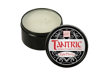 Массажная свеча с феромонами аромат вишни Tantric Tasty Cherry 170 гр.