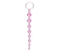 Розовая анальная цепочка First Time Love Beads