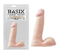 Фаллоимитатор с мошонкой Basix Rubber Works 6 in Dong Flesh