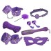 Фиолетовый набор БДСМ из 8 предметов - фото