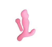 Вибратор силиконовый с клиторальным стимулятором