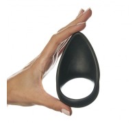 Черное эрекционное кольцо Power Penis Ring