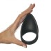 Черное эрекционное кольцо Power Penis Ring - фото