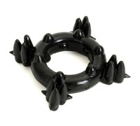 Насадка эрекционное кольцо черное Nuts amp; Bolts Cockrings