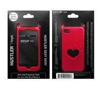 Красный чехол Hustler из силикона для iPhone 4 4S