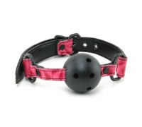 Дизайнерский дышащий розовый кляп Luxury Fetish Ballgag