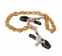 Зажимы с цепочкой Gold and Flesh