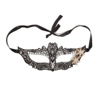 Маска Пленительная тайна со стразами черная