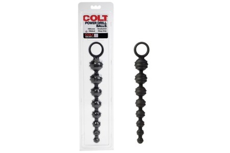 Рельефная цепь Colt из черного силикона