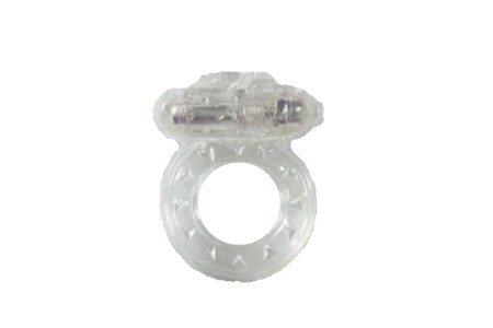 Прозрачное эрекционное кольцо с вибрацией