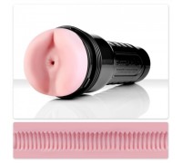 Анус-мастурбатор с поперечными ребрышками Fleshlight: Pink Wonder Wave Butt