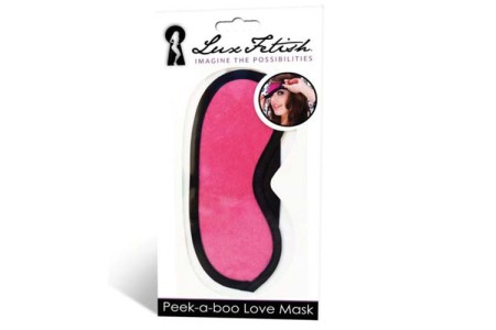 Маска розовая на глаза Peek-A-Boo Love Mask
