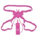 Силиконовая розовая бабочка-стимулятор на ремешках с 10 функциями Butterfly Lover - фото