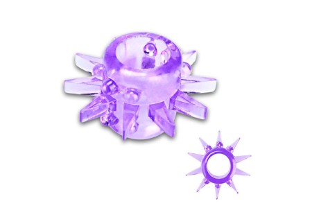 Фиолетовое кольцо на пенис со стимуляторами