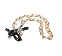 Зажимы с цепочкой Gold and White