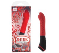 Красный вибромассажер из силикона Tantric Aura Massager