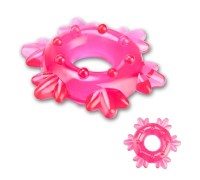 Розовое эрекционное кольцо Snowflake