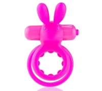 Розовое виброкольцо на пенис и мошонку Screaming O Hare