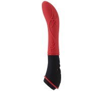 Красный вибромассажер из силикона Tantric Nirvana Massager