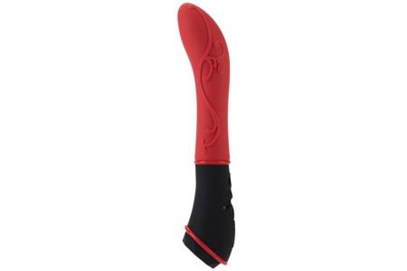 Красный вибромассажер из силикона Tantric Nirvana Massager