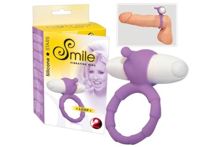Smile Кольцо для пениса с вибрацией Loop фиолетовое