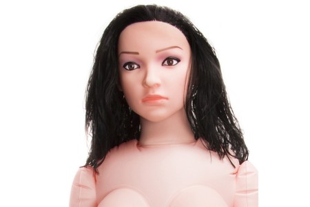 Надувная кукла с 3D лицом брюнетка